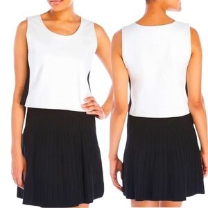 REBECCA MINKOFF Women's Chalk Sleeveless Leather Oasis Top $348 NWT | Size XS